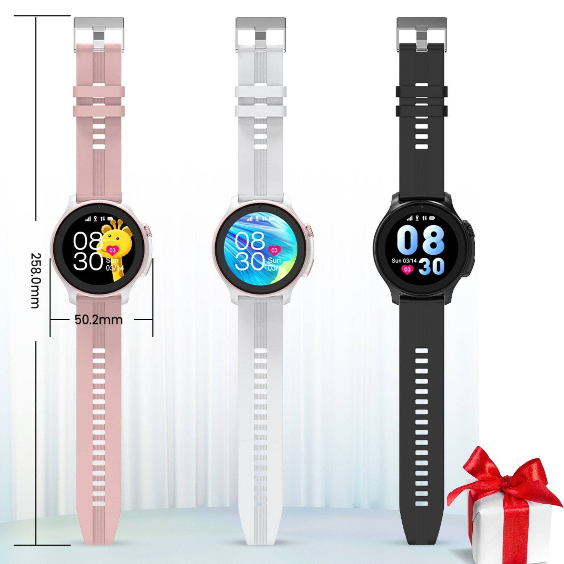 Smartwatch VLT46, 1.38 inch IPS pentru Copii cu GPS si Localizare Spion KidLife, 48.8x41.4x16mm4G, Alb - Cumpara24