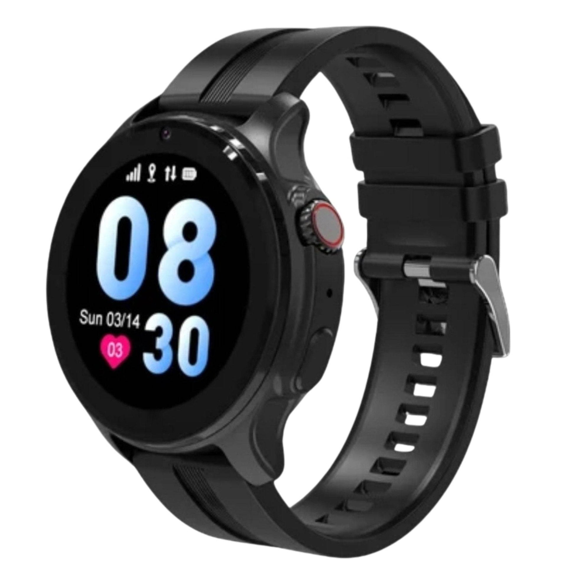 Smartwatch VLT46, 1.38 inch IPS pentru Copii cu GPS si Localizare Spion KidLife, 48.8x41.4x16mm4G, Negru - Cumpara24