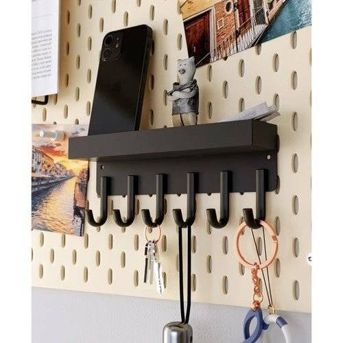Suport de Baie/Bucatarie/Hol Pentru Haine cu Raft, Negru - Cumpara24