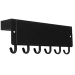 Suport de Baie/Bucatarie/Hol Pentru Haine cu Raft, Negru - Cumpara24