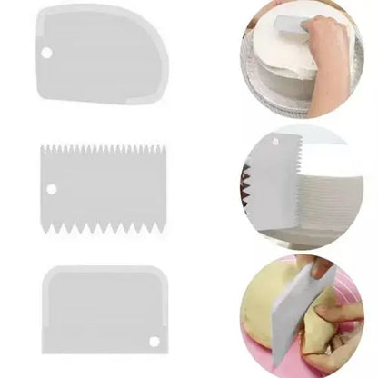 Suport Rotativ Pentru Tort + 3 Spatule Pentru Decorat Tort - Cumpara24