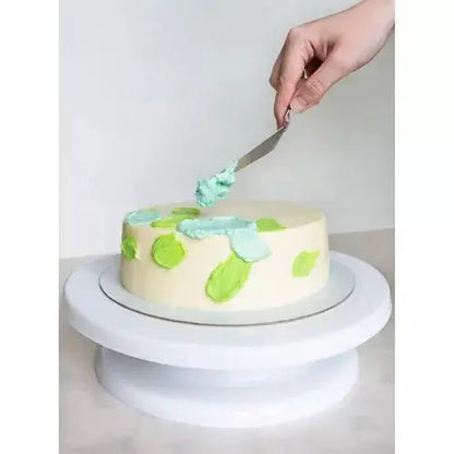 Suport Rotativ Pentru Tort + 3 Spatule Pentru Decorat Tort - Cumpara24