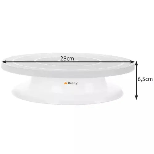 Suport Rotativ Pentru Tort + 3 Spatule Pentru Decorat Tort - Cumpara24