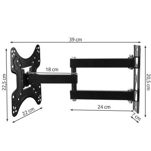Suport TV de Perete, Reglabil, 14" - 55", Negru - Cumpara24
