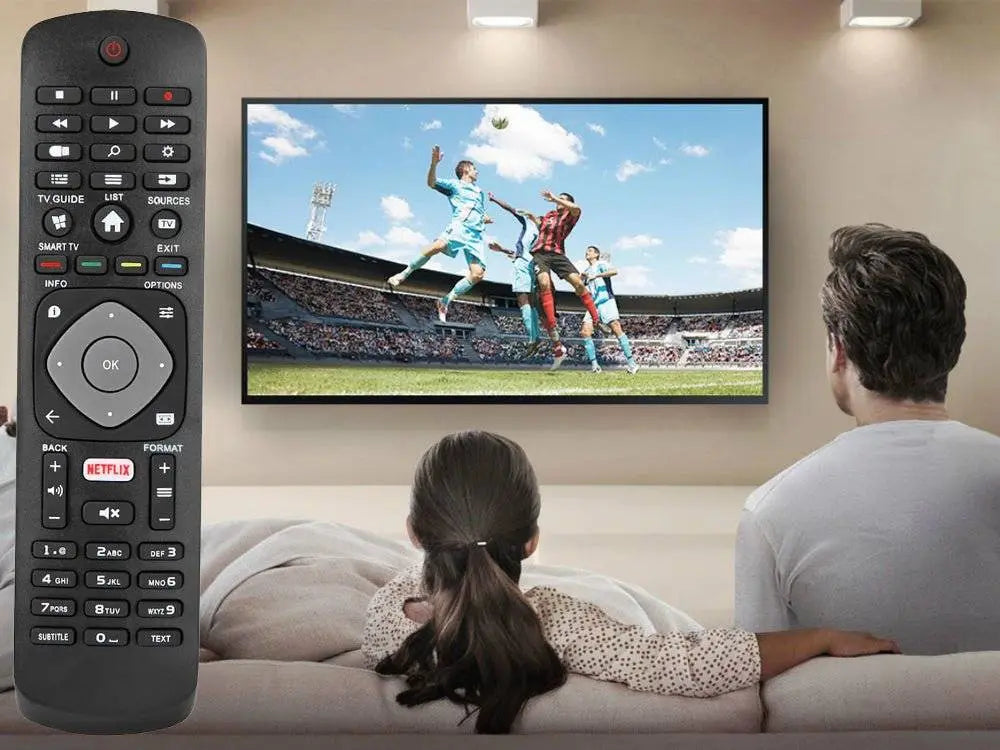 TELECOMANDA UNIVERSALA PENTRU TV SMART 4K UHD PHILIPS NETFLIX - Cumpara24