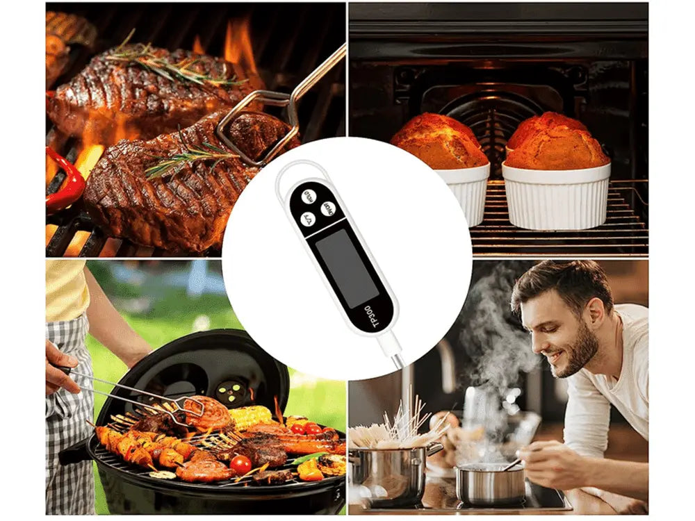 TERMOMERU DE BUCATARE CU SONDA PENTRU GRATAR, CARNE SI LICHIDE - Cumpara24