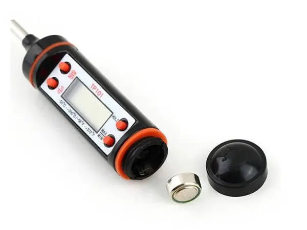 Termometru Digital Pentru Mancare si Lichide TechGS, Afisaj LCD, 23cm Lungime, Oprire Automata, Negru - Cumpara24