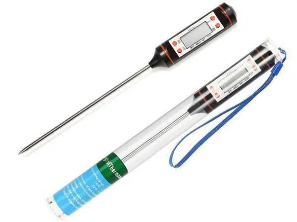 Termometru Digital Pentru Mancare si Lichide TechGS, Afisaj LCD, 23cm Lungime, Oprire Automata, Negru - Cumpara24