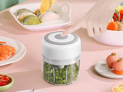 Tocator Electric de Legume, Tocator de Usturoi, Baterie Reincarcabila cu USB - Cumpara24