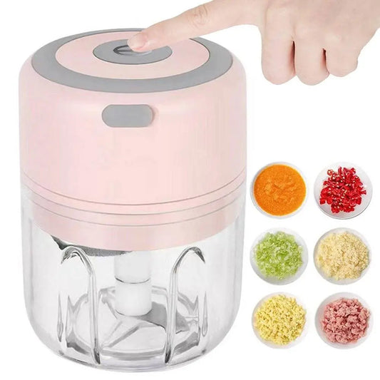 Tocator Electric de Legume, Tocator de Usturoi, Baterie Reincarcabila cu USB - Cumpara24