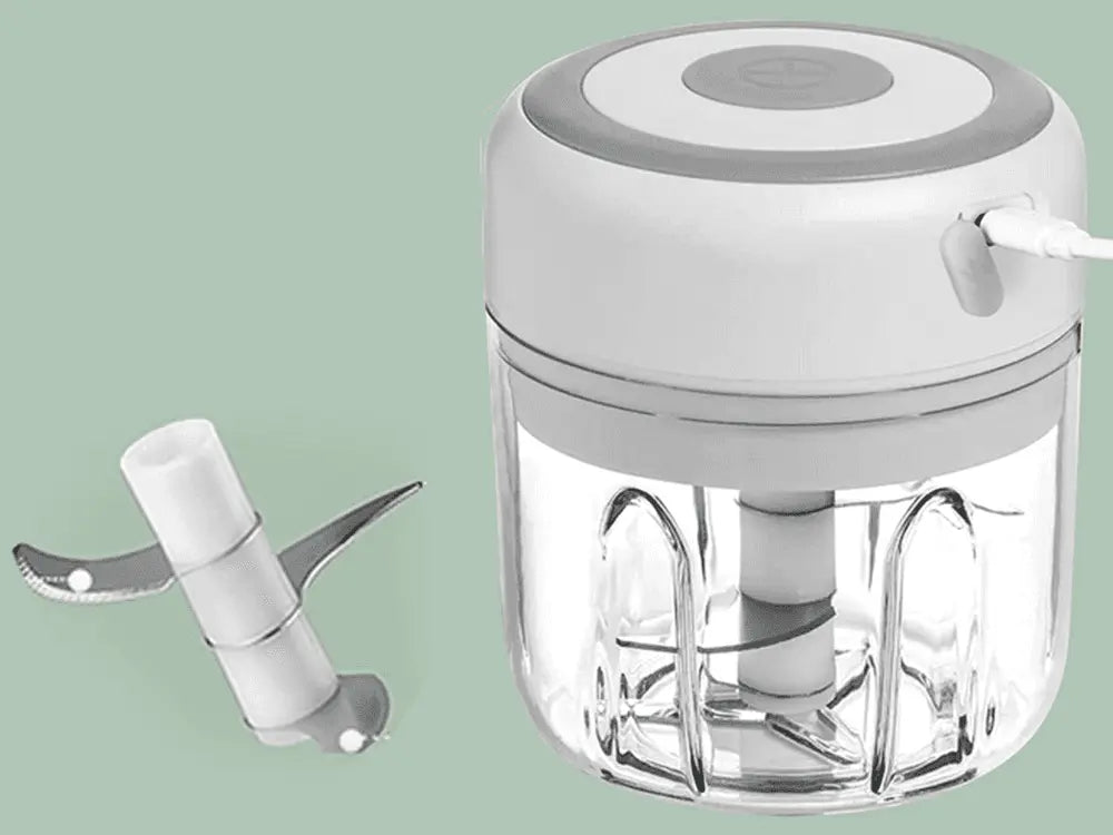 Tocator Electric de Legume, Tocator de Usturoi, Baterie Reincarcabila cu USB - Cumpara24