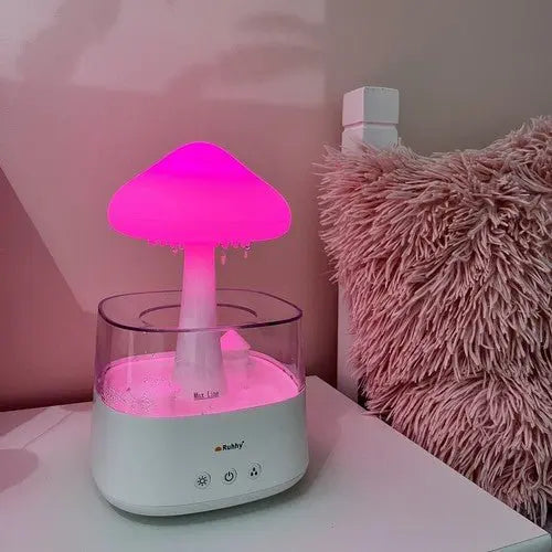 Umidificator de Camera si Lampa de Veghe, Functie de Ploaie - Cumpara24