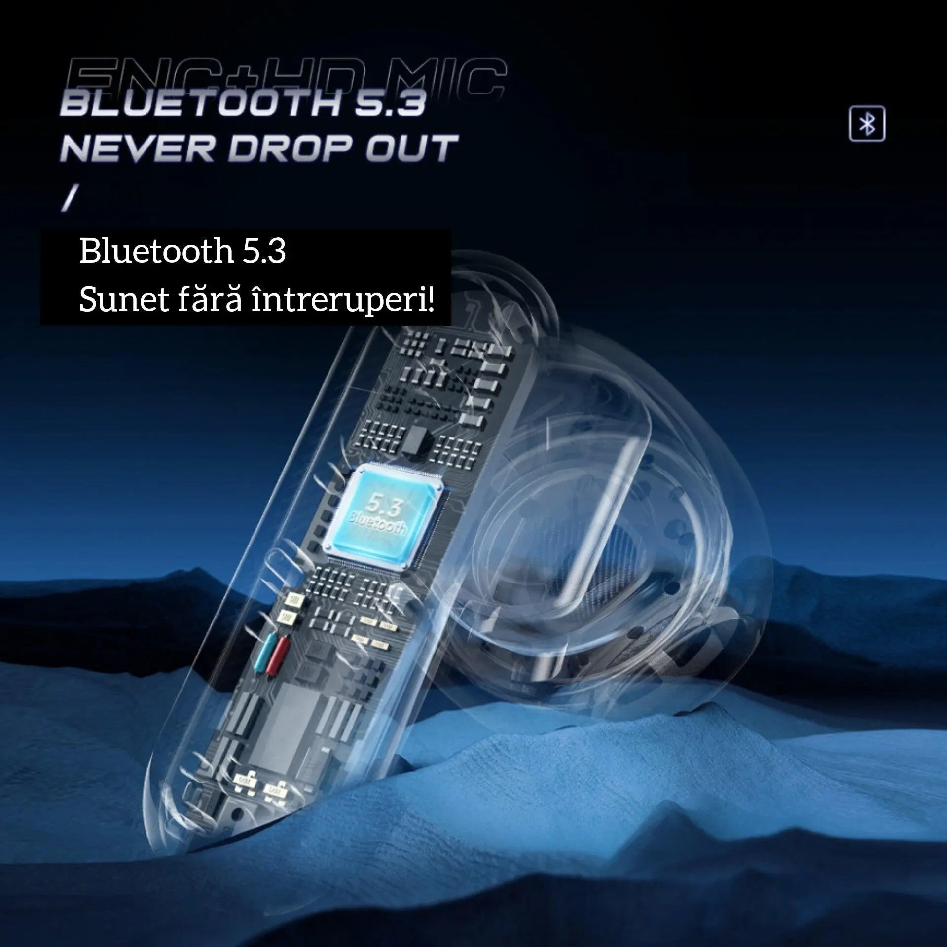 Casti Bluetooth,TechGS®, Gaming RGB TG10 - Cumpara24
