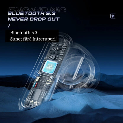 Casti Bluetooth,TechGS®, Gaming RGB TG10 - Cumpara24