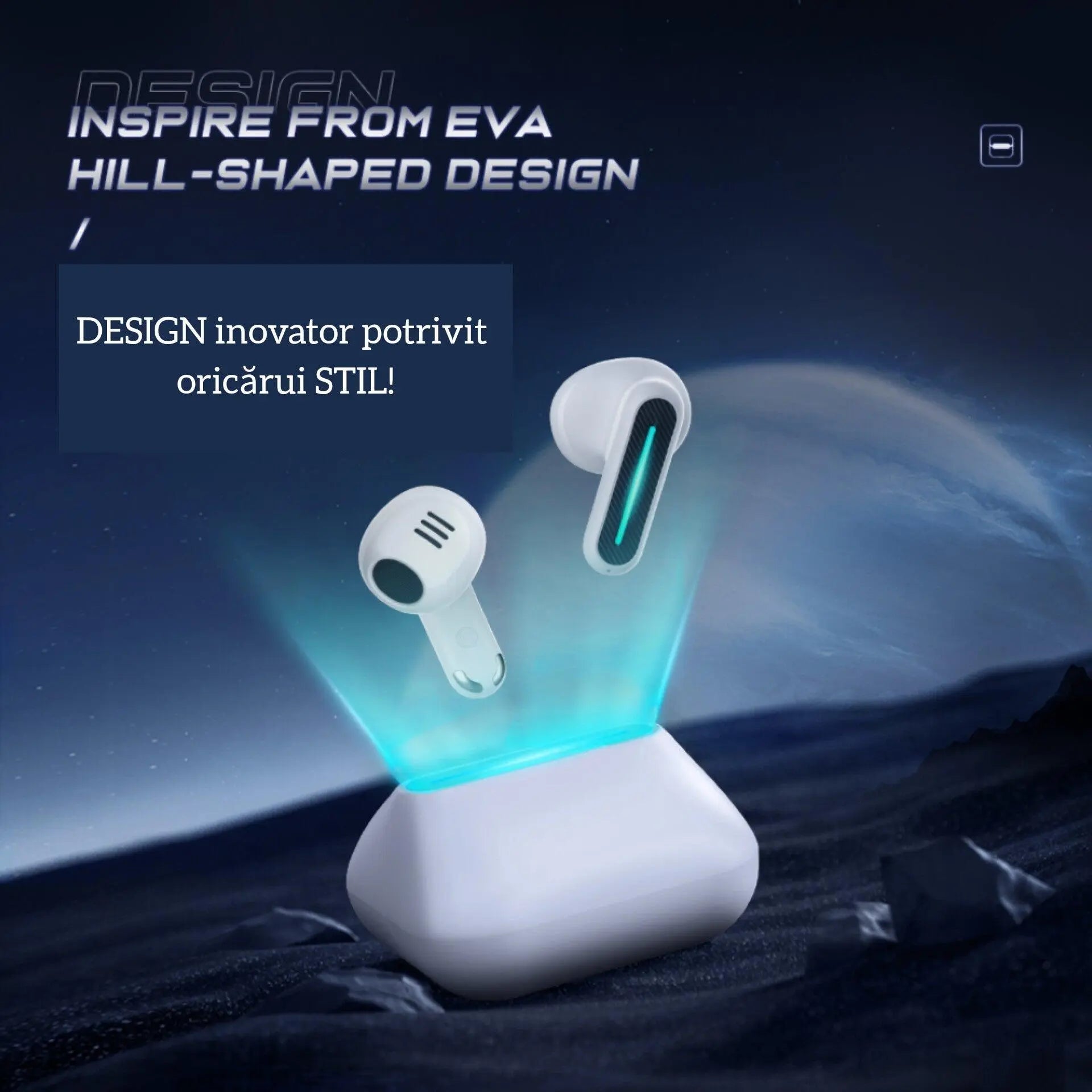 Casti Bluetooth,TechGS®, Gaming RGB TG10 - Cumpara24