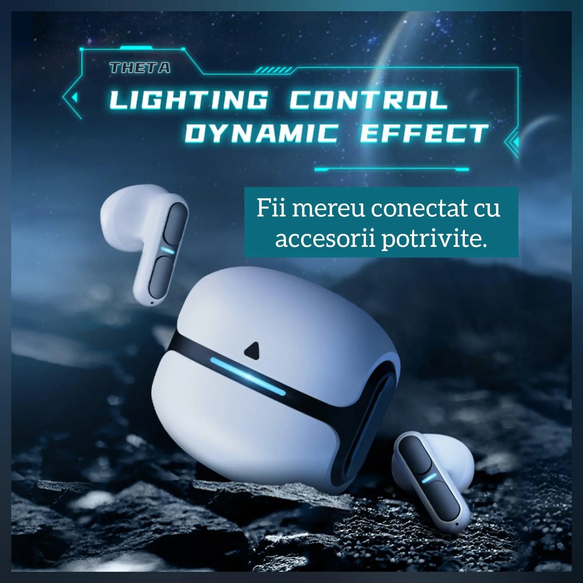 Casti Bluetooth,TechGS®, Gaming RGB TG11 - Cumpara24