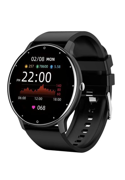 Ceas Smartwatch si Bratara Fitness, TechGS® , Notificari Apeluri/Sms/Social Media, Monitorizare Activitati Fizice, Somn, Ritm Cardiac, Rezistent la Apa, Negru - Cumpara24