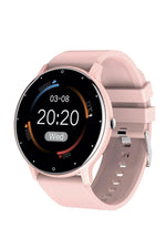 Ceas Smartwatch si Bratara Fitness, TechGS® , Notificari Apeluri/Sms/Social Media, Monitorizare Activitati Fizice, Somn, Ritm Cardiac, Rezistent la Apa, Roz - Cumpara24