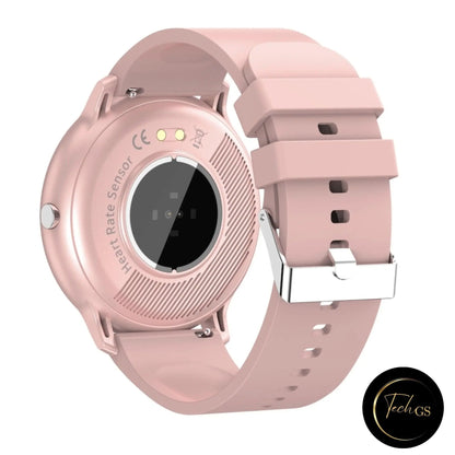 Ceas Smartwatch si Bratara Fitness, TechGS® , Notificari Apeluri/Sms/Social Media, Monitorizare Activitati Fizice, Somn, Ritm Cardiac, Rezistent la Apa, Roz - Cumpara24