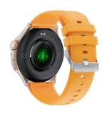 Ceas Smartwatch Unisex, TechGS®, Ecran AMOLED HD de 1.43 inch, Functie Always ON, Rezistenta Inalta, Convorbire prin Bluetooth, Portocaliu - Cumpara24