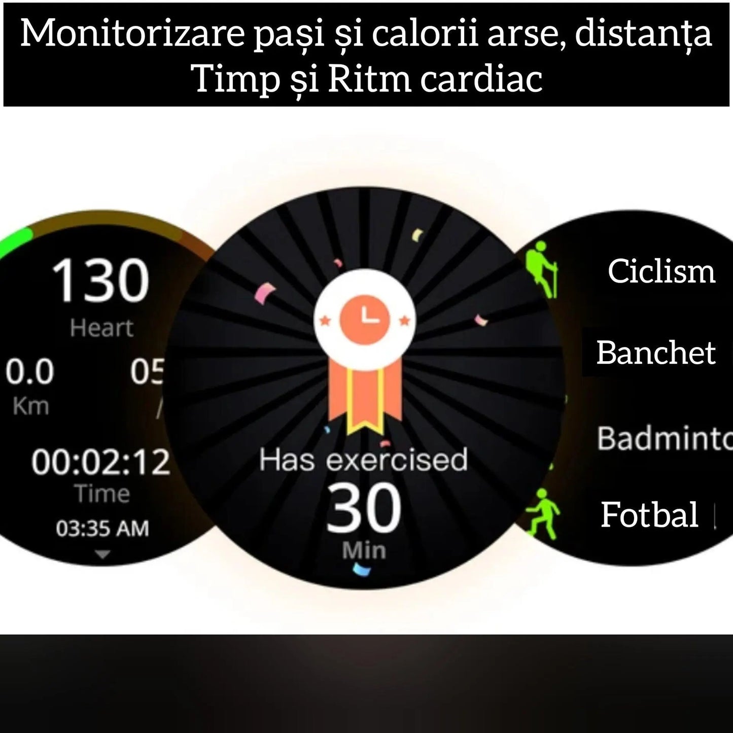 Ceas Smartwatch,TechGS®, UNISEX, Ecran AMOLED HD 1.43 inch, Preluare Apeluri/Mesaje Bluetooth, Monitorizare Sănătate/Multiple Moduri Sportive, Meniu în Limba Română - Cumpara24