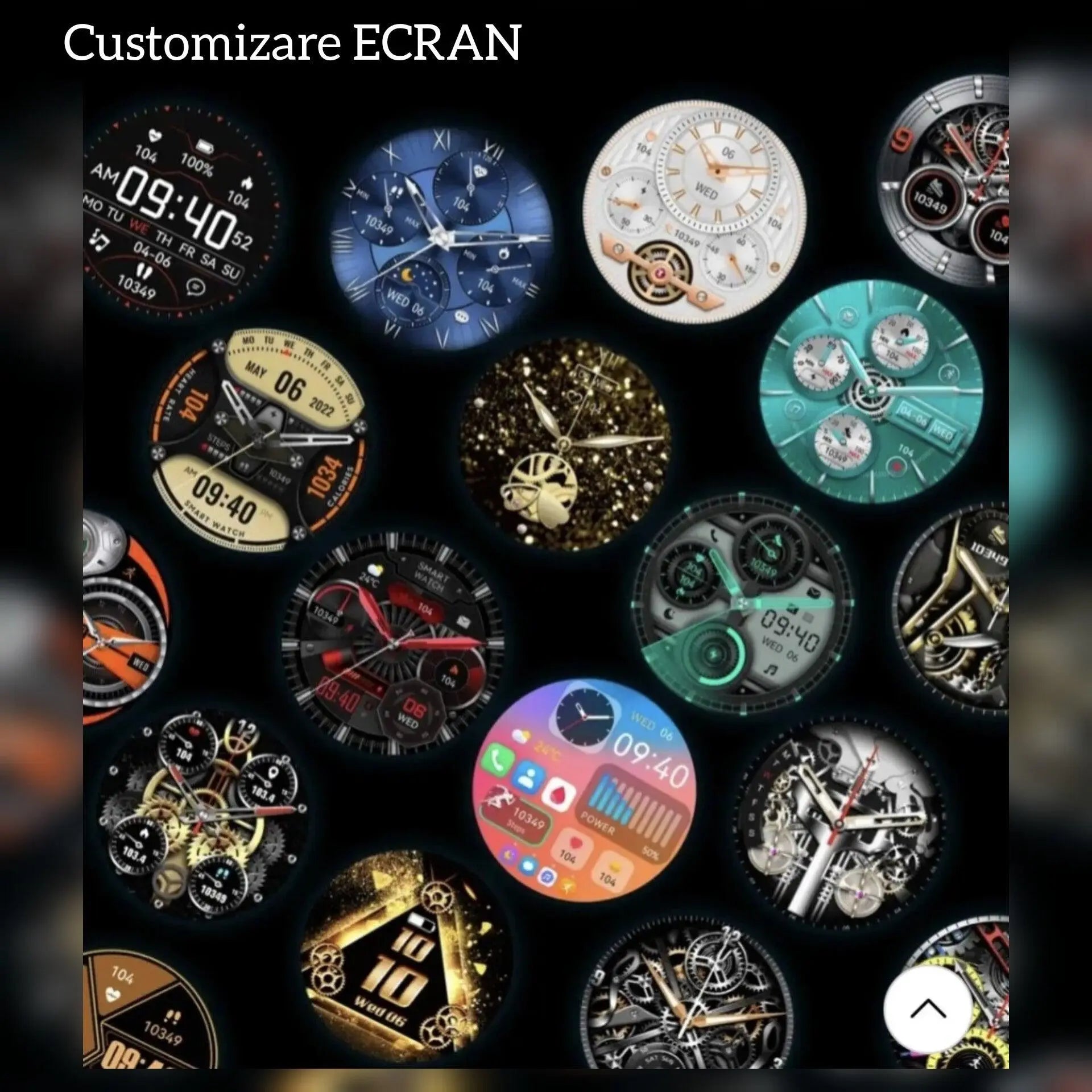 Ceas Smartwatch,TechGS®, UNISEX, Ecran AMOLED HD 1.43 inch, Preluare Apeluri/Mesaje Bluetooth, Monitorizare Sănătate/Multiple Moduri Sportive, Meniu în Limba Română - Cumpara24
