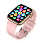 Smartwatch TechGS®, Ecran TFT HD 1.85", Bluetooth 5.2, Monitorizare Cardiaca/Oxigen Sange/Temperatura, 100+ Modele Sportive, Rezistent la Apa IP67, Apeluri Bluetooth, Compatibil Android & iOS, Roz - Cumpara24