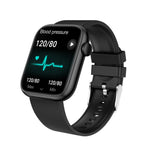 Smartwatch TechGS®, Ecran TFT HD 1.85", Bluetooth 5.2, Monitorizare Cardiaca/Oxigen Sange/Temperatura, 100+ Modele Sportive, Rezistent la Apa IP67, Apeluri Bluetooth, Compatibil Android & iOS, Negru - Cumpara24