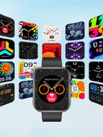 Smartwatch TechGS®, Ecran TFT HD 1.85", Bluetooth 5.2, Monitorizare Cardiaca/Oxigen Sange/Temperatura, 100+ Modele Sportive, Rezistent la Apa IP67, Apeluri Bluetooth, Compatibil Android & iOS, Negru - Cumpara24